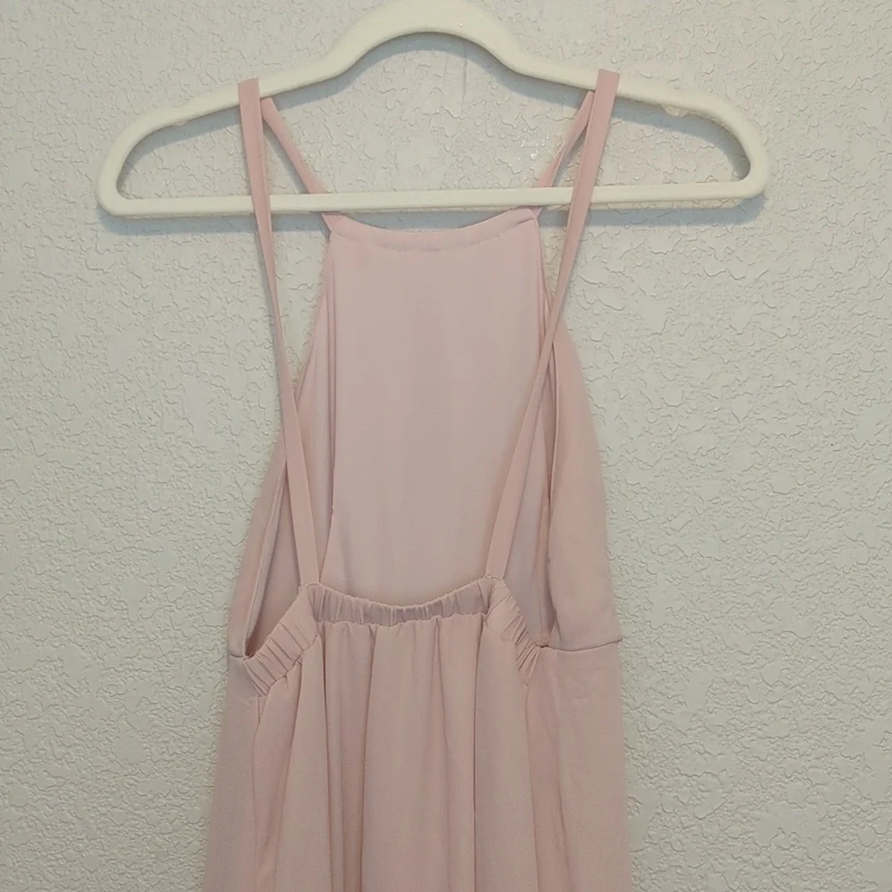 Show Me Your MuMu Amanda blush sleeveless backless halter maxi dress - Picture 10 of 11